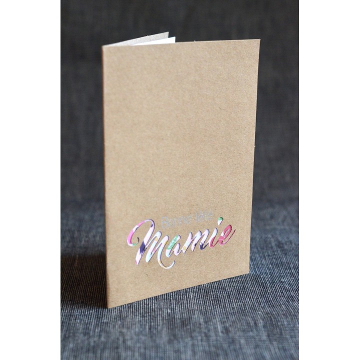 Carte Bonne fête Mamie - Carte Kraft