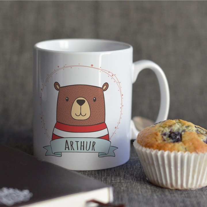 Mug Ours Personnalisable avec prénom - Ours