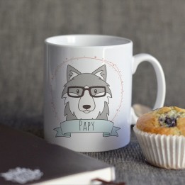 Mug Loup Personnalisable avec prénom - Loup