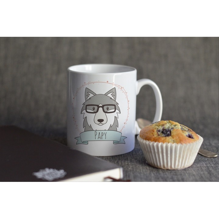 Mug Loup Personnalisable avec prénom - Loup