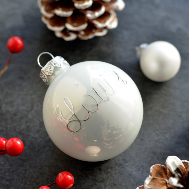 Boule de Noël personnalisable