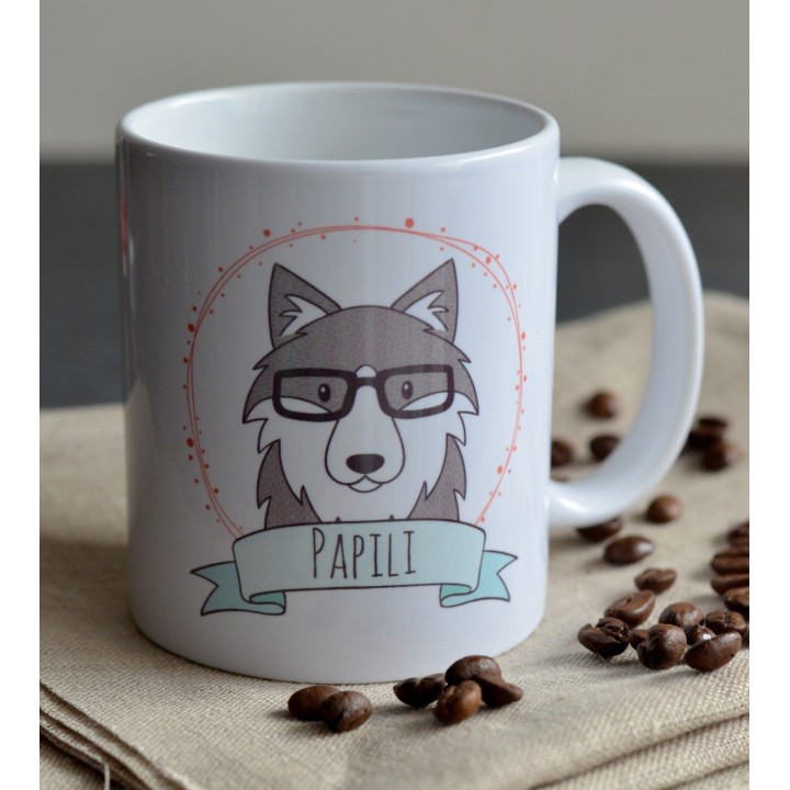 Mug Loup Personnalisable avec prénom - Loup