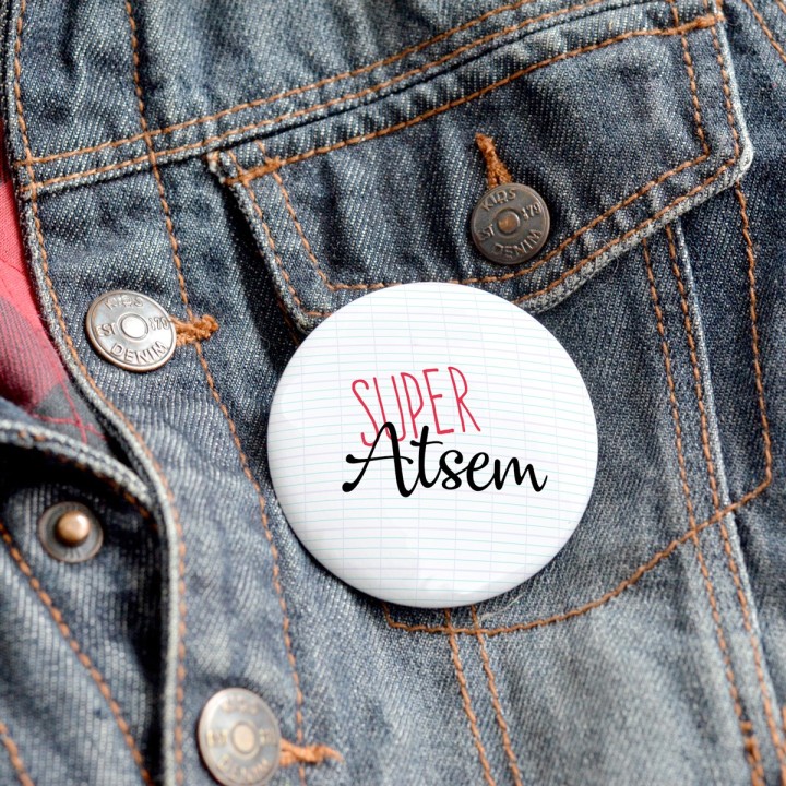 Badge Super Atsem - Badge École