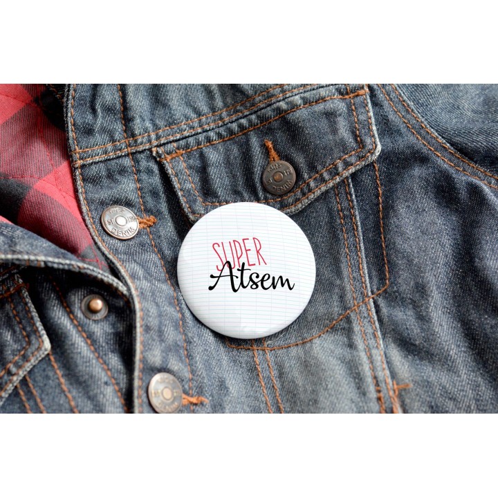 Badge Super Atsem - Badge École