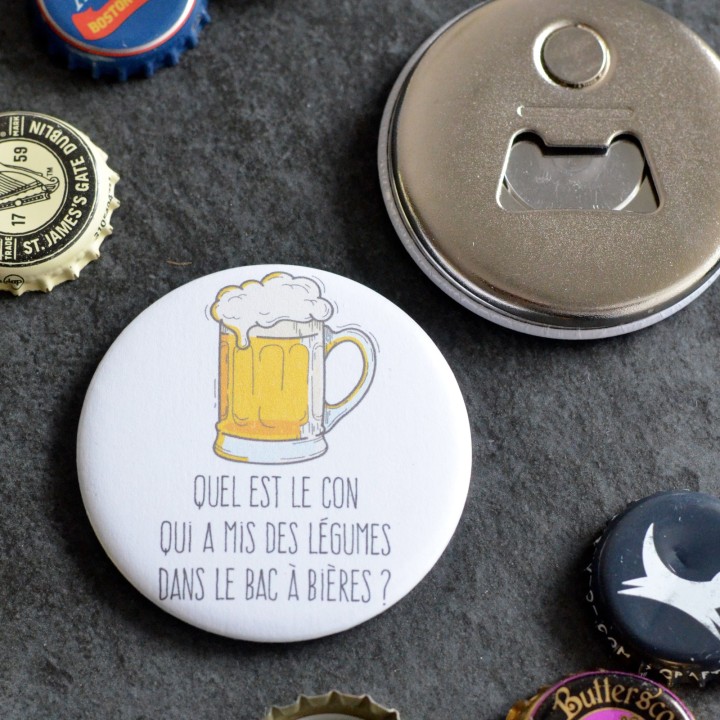 Décapsuleur aimanté La Bière c'est sacré !