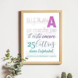 Poster A4 "Plan A" à imprimer
