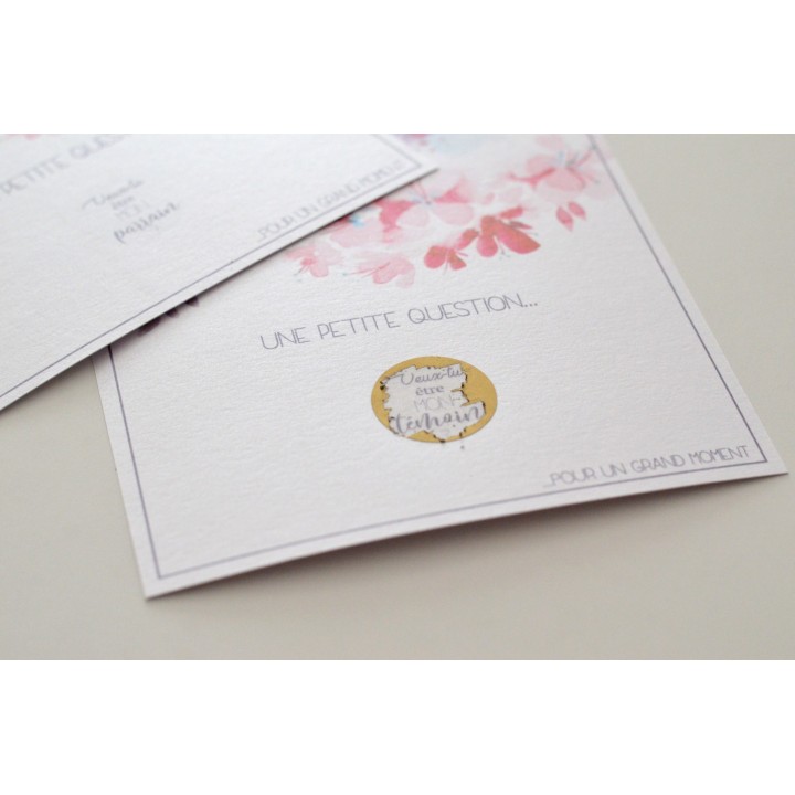 Carte à gratter pour grandes occasions - Parrain, témoin