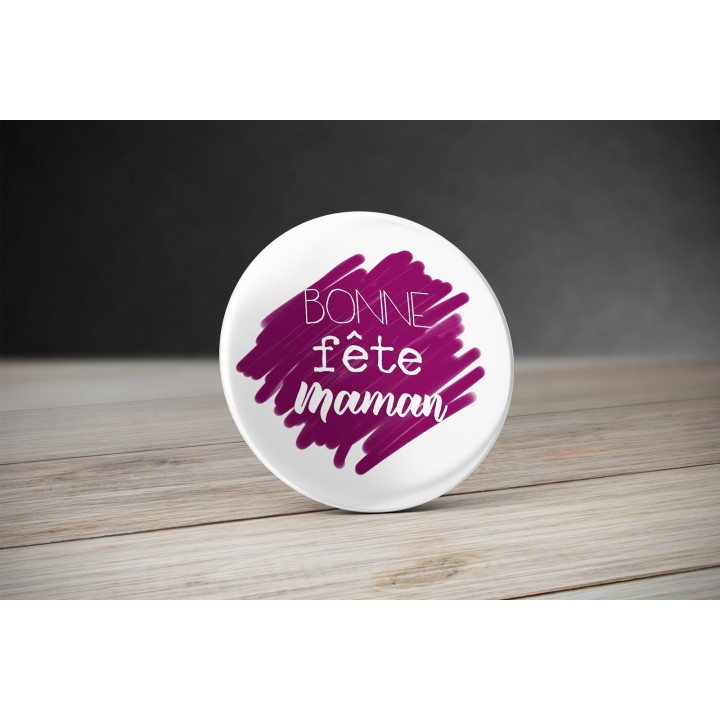 Aimant Bonne fête Maman - Aimant 58 mm