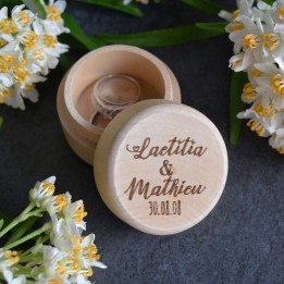 Boite à bijoux en bois personnalisée