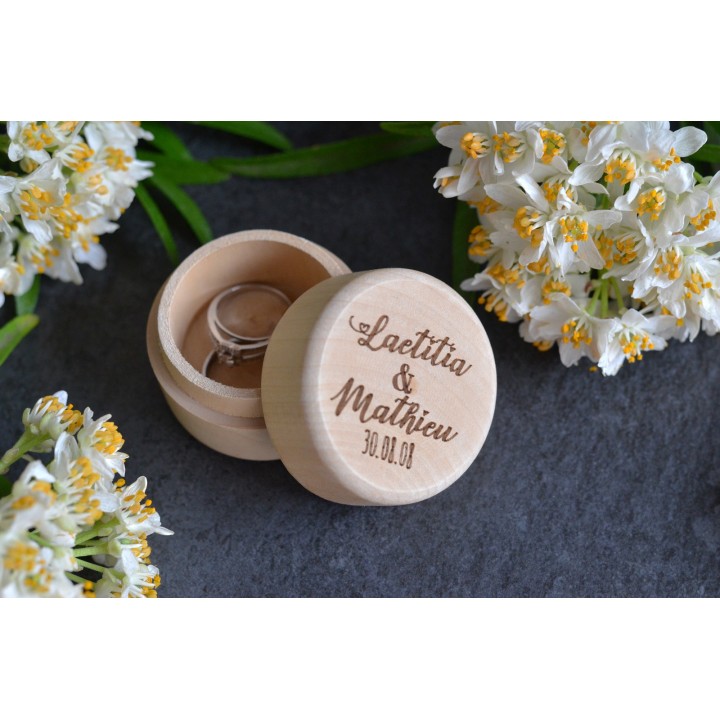 Boite à bijoux en bois personnalisée
