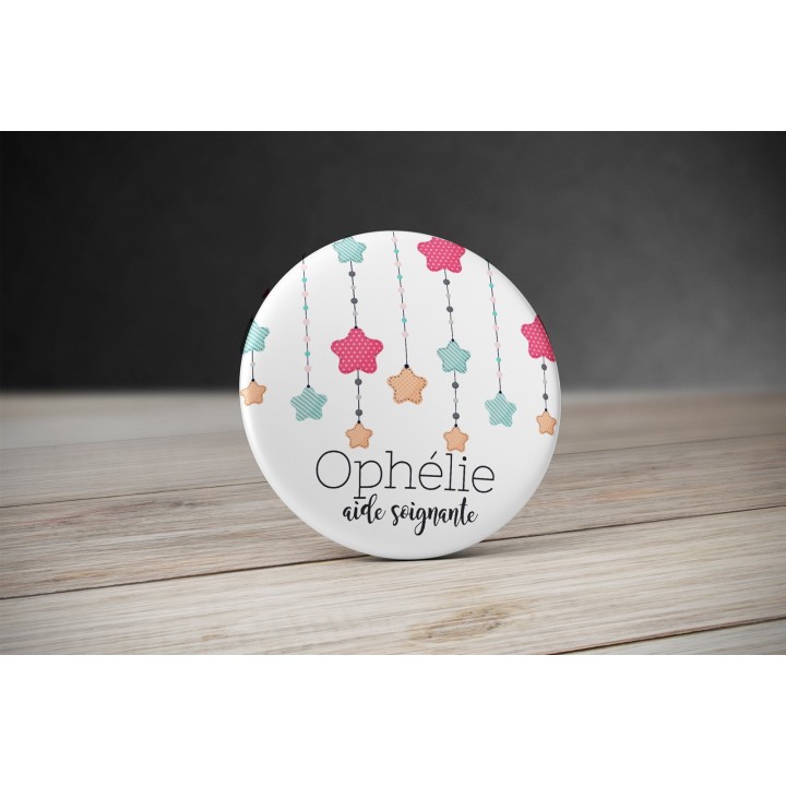 Badge personnalisé Guirlandes d'étoiles