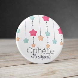 Badge personnalisé Guirlandes d'étoiles