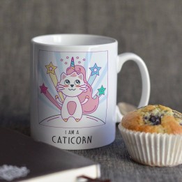 Mug Caticorn - Moitié Chat, Moitié Licorne...