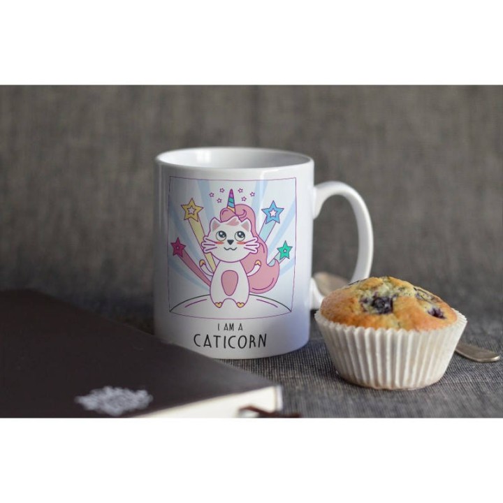 Mug Caticorn - Moitié Chat, Moitié Licorne...