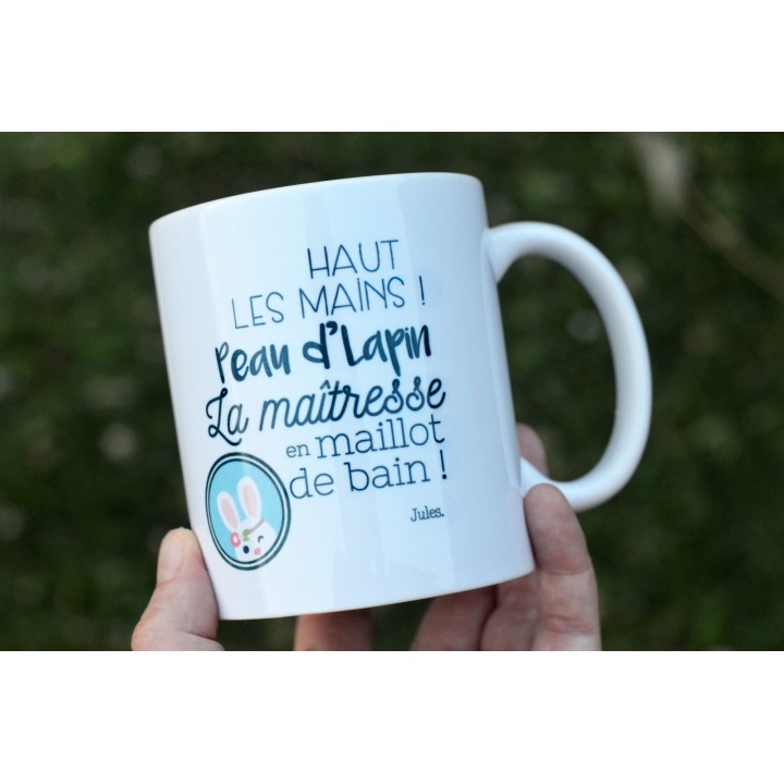 Mug Haut les mains ! Maitresse