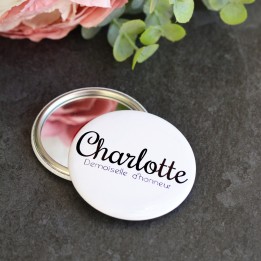 Miroir personnalisable pour mariage 58 mm