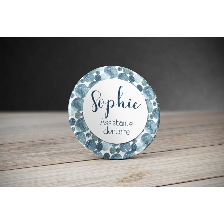 Badge métier avec prénom personnalisable