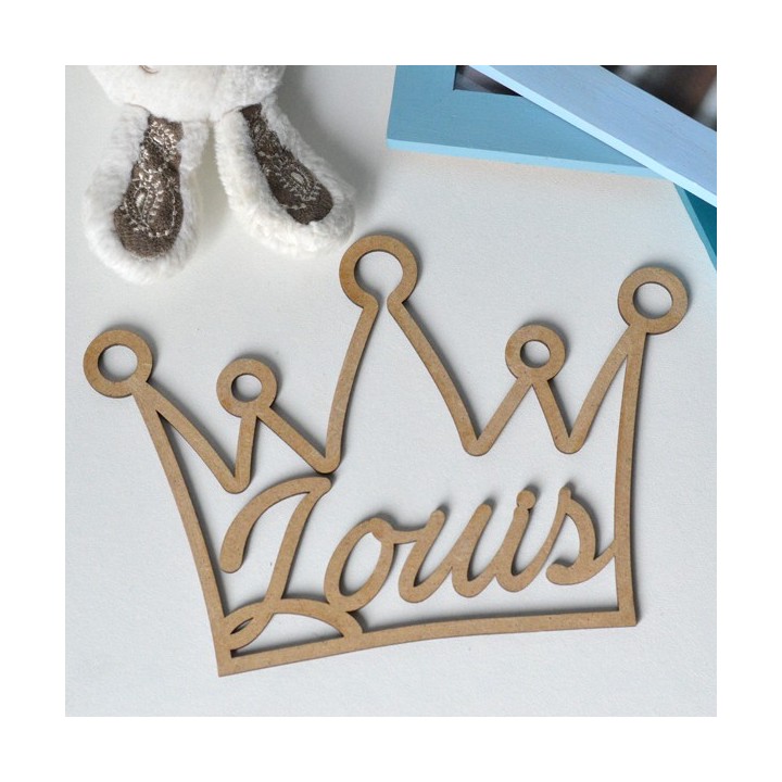 Décoration personnalisée Couronne en bois