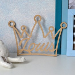 Décoration personnalisée Couronne en bois
