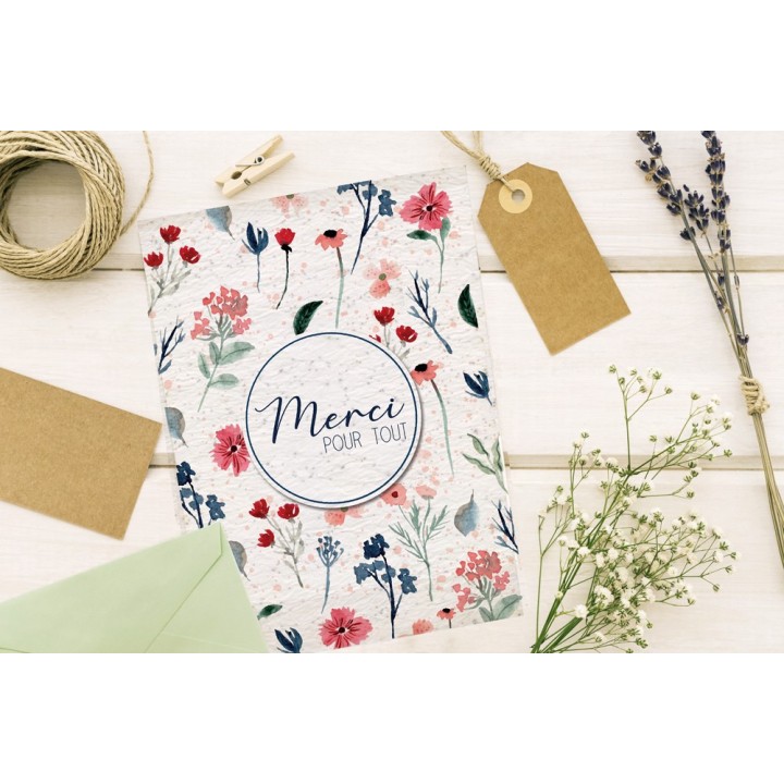 Carte à planter - Merci pour tout