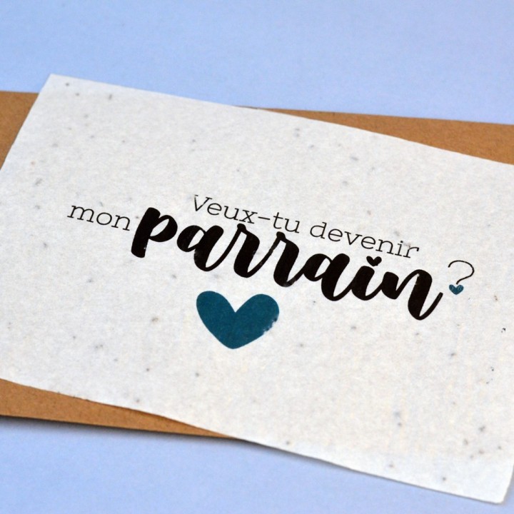 Carte à planter - Bonne fête Maman. Carte ensemencée Fête des mères