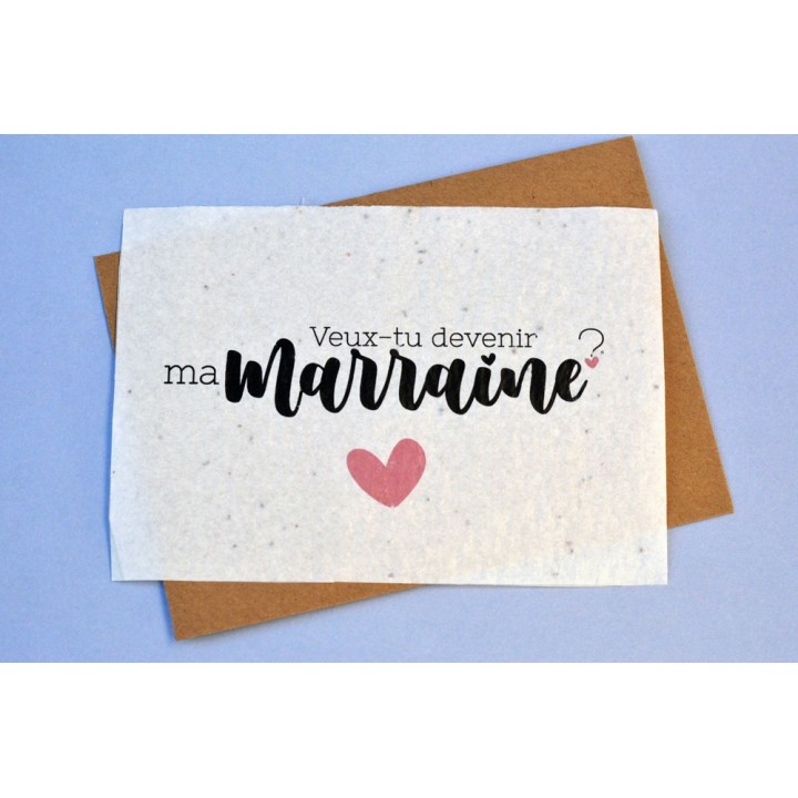 Carte à planter - Bonne fête Maman. Carte ensemencée Fête des mères