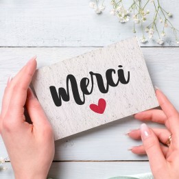 Carte à planter - Merci coeur