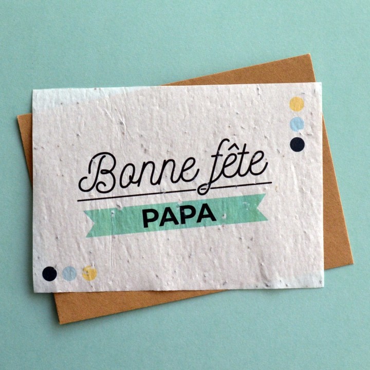 Carte à planter - Bonne fête Maman. Carte ensemencée Fête des mères