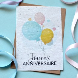 Carte à planter - Bonne fête Maman. Carte ensemencée Fête des mères