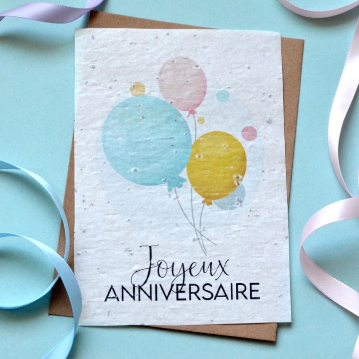Carte à planter - Bonne fête Maman. Carte ensemencée Fête des mères