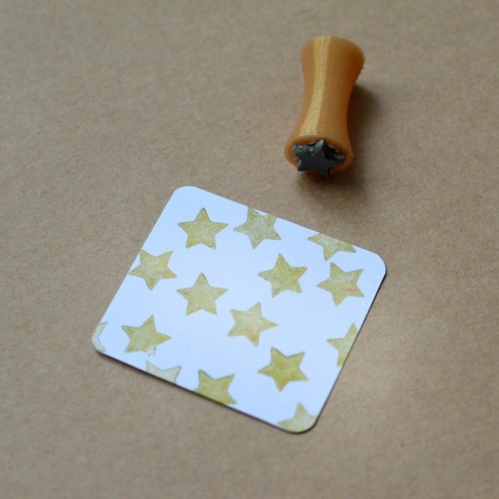 Mini Tampon Étoile pour bullet journal et papeterie créative