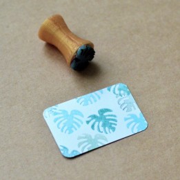 Mini Tampon Monstera pour bullet journal et papeterie créative