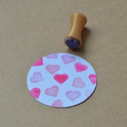 Mini Tampon Coeur pour bullet journal et papeterie créative