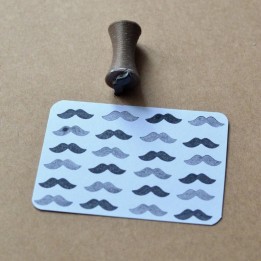 Mini Tampon Moustache pour bullet journal et papeterie créative