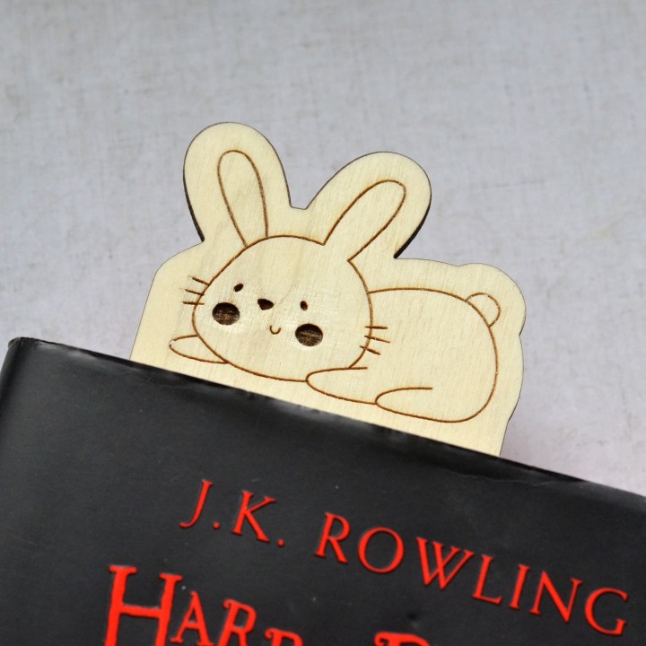 Marque-page Lapin en Bois personnalisé