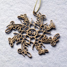 Décoration de Noël Flocon de Neige F*ck 2020