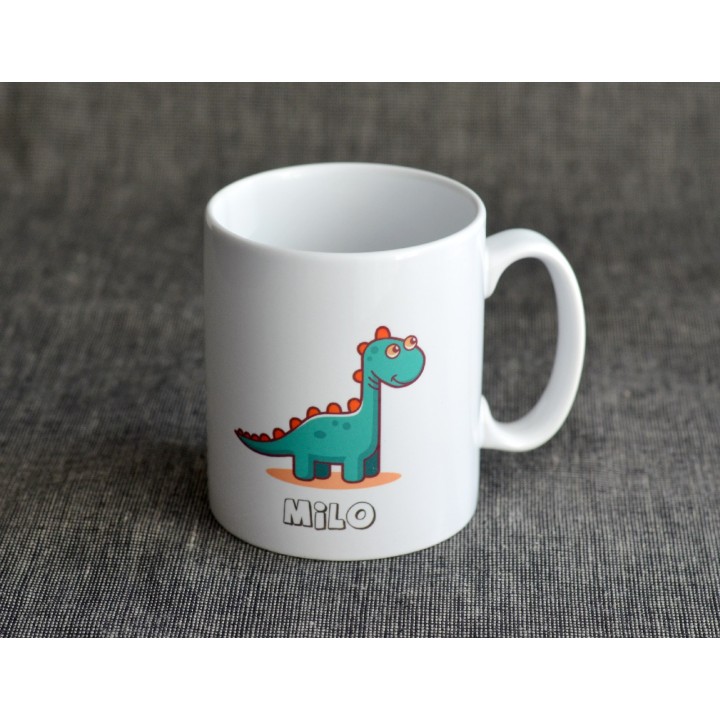 Mug Dinosaure avec prénom - Tasse Personnalisable - cadeau anniversaire enfant