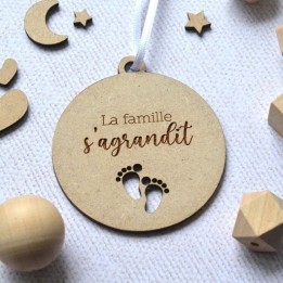 Décoration de Noël La famille s'agrandit - Annonce grossesse