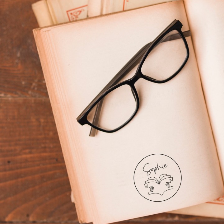 Tampon pour livre personnalisé - Tampon ExLibris