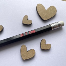 Crayon à papier avec message Je crois en toi. Crayon de bienveillance et gratitude