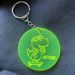 Porte-clé dinosaure personnalisé