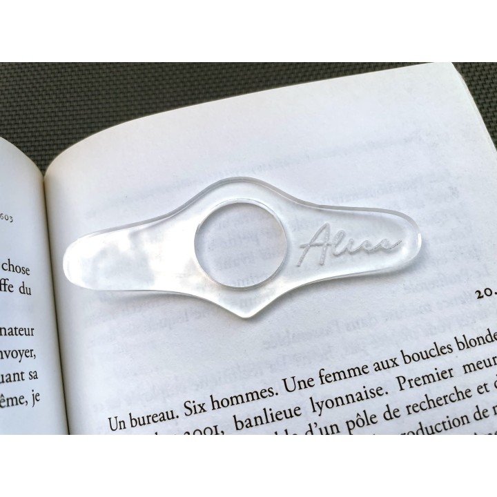 Bague de lecture personnalisée