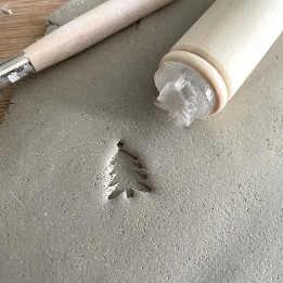Tampon pour céramique Sapin de Noël