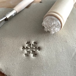 Tampon pour céramique Flocon de Noël