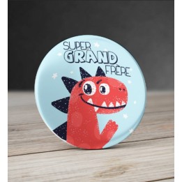 Badge Dinosaure Super Grand frère