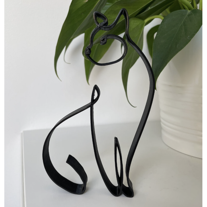 Décoration Minimaliste Chat V2