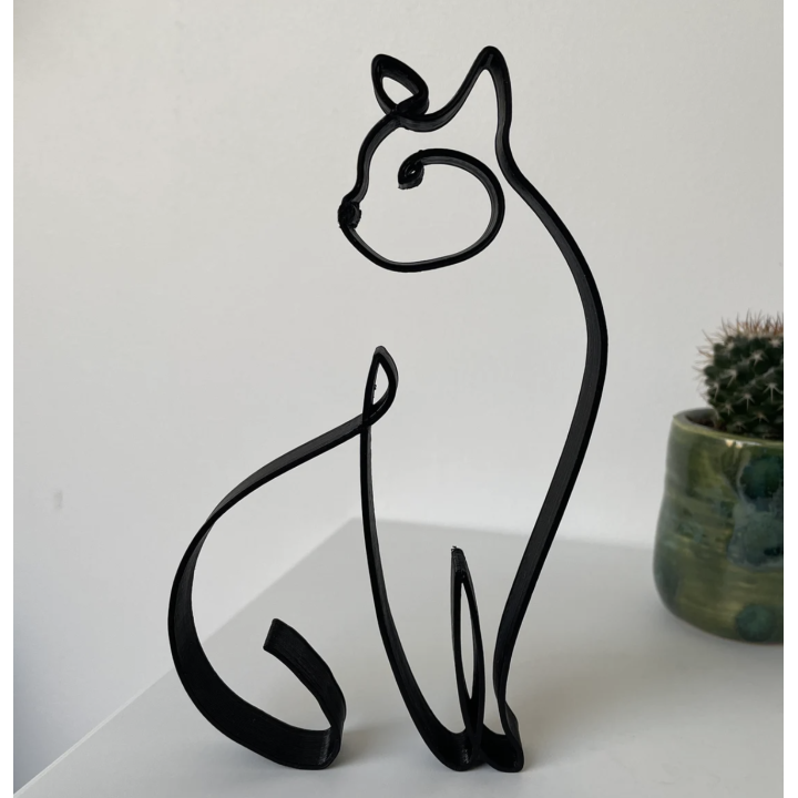 Décoration Minimaliste Chat V2