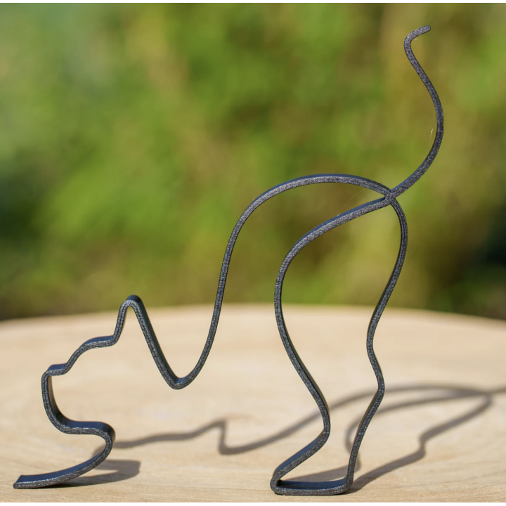 Décoration Minimaliste Chat qui s'étire