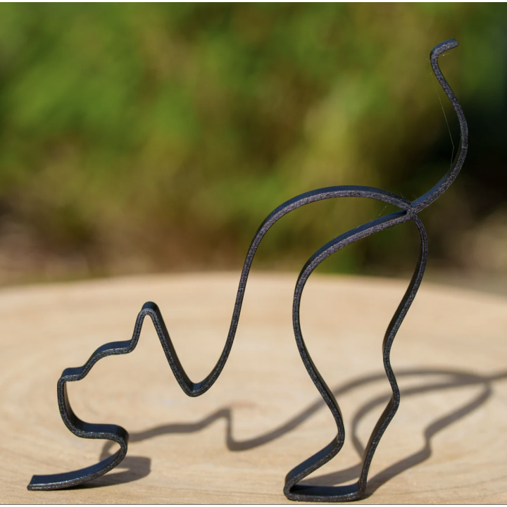 Décoration Minimaliste Chat qui s'étire