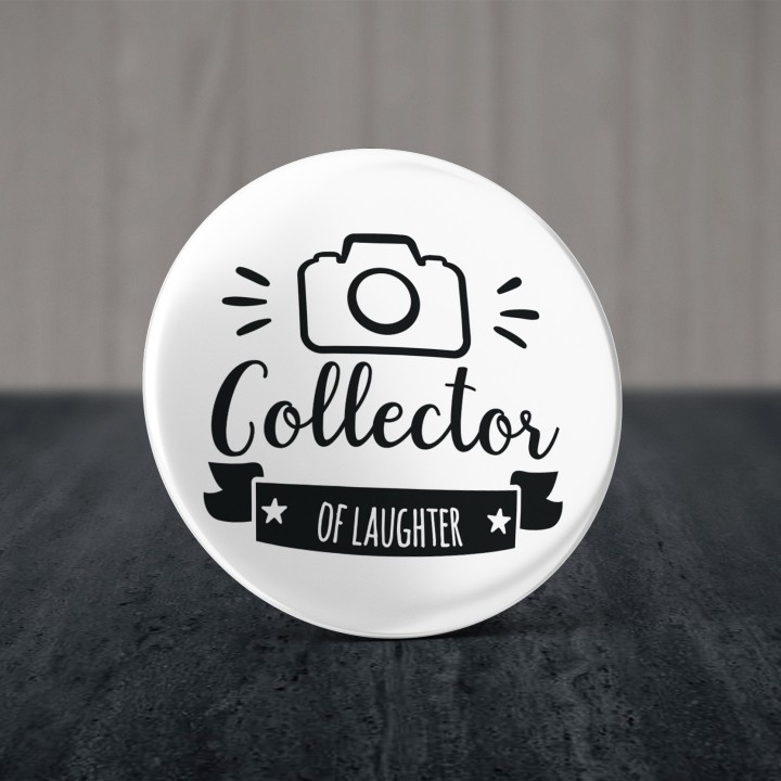 Badge Photographe - Collectionneur d'éclats de rire